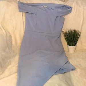 Asymmetrical Hem Mini Dress